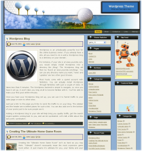 Free Wordpress Golf Theme