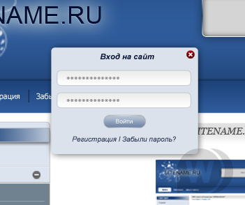 PSD макет "SITENAME.ru"
