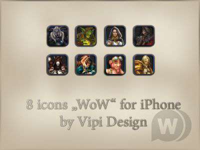 8 Иконок на тему  World of Warcraft