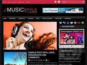 Музыкальный шаблон MusicStyle WordPress