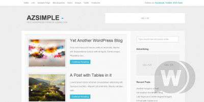 WordPress тема — Azsimple