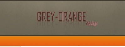 PSD макет "Grey-Orange"