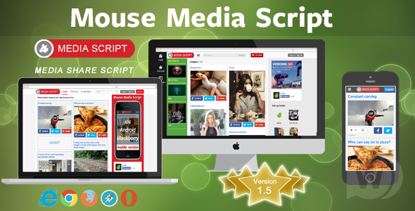 Mouse media script V.1.5 - Media share script
