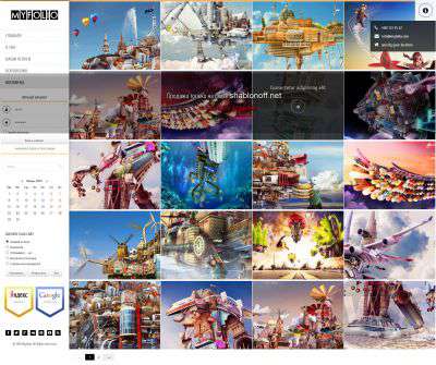 Myfolio - адаптивный шаблон для творческих студий, портфолио или фотоблогов на DLE