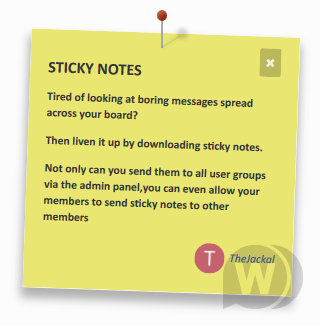 Sticky Notes 2.2.6 - красивые уведомления для IPS 4