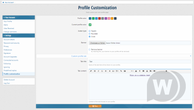 [Foro.Agency] Profile Customization 1.3.0 - кастомизация профилей XenForo 2