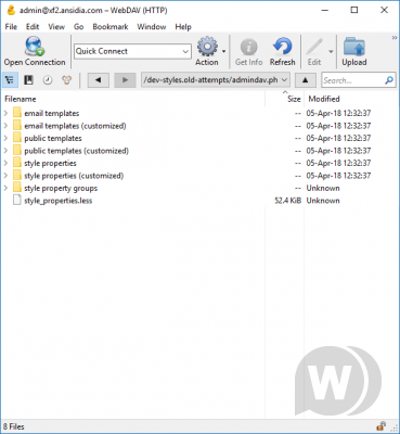 WebDav support for XenForo 2 - редактор стилей и плагинов XenForo 2