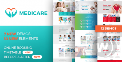 Medicare v1.9.0 - медицинский шаблон WordPress
