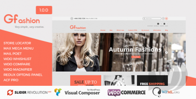 GFashion - шаблон интернет магазина Woocommerce
