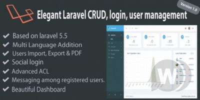 Elegant - управление пользователями Laravel и система CRUD