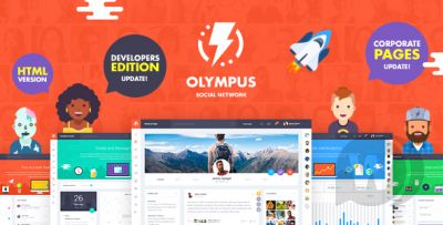 Olympus (07.10.2019) - HTML шаблон для социальных сетей