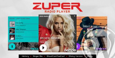 Zuper v2.1 - радио-плеер WordPress