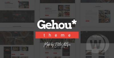 Gehou v1.1.1 - шаблон ресторана и кафе WordPress