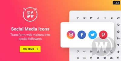 Social Media Icons v1.3.0 - плагин социальных иконок для WordPress.