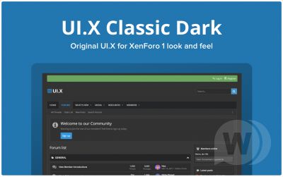 UI.X Classic Dark 2.1.8.1.0