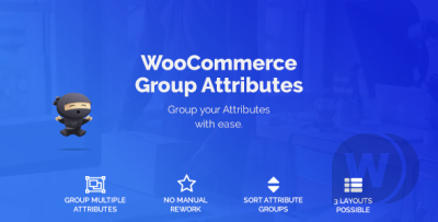 WooCommerce Group Attributes v1.7.1 - группирование атрибутов WooCommerce