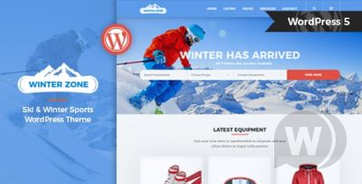 WinterZone v1.2.1 - шаблон WordPress для зимних видов спорта