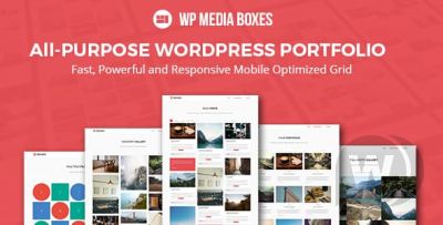 WP Media Boxes Portfolio v1.4.2 - плагин отображения портфолио в сетке WordPress