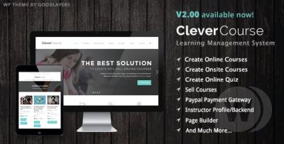 Clever Course v2.11 - образовательная тема WordPress