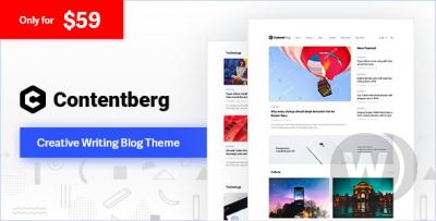 Contentberg Blog v1.8.1 - шаблон блога по контент-маркетингу WordPress