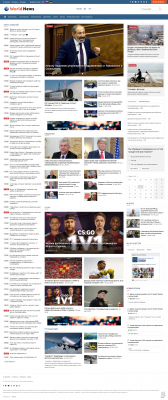 World News - адаптивный новостной шаблон от 3wave