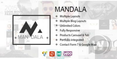 Mandala v1.9.1 - адаптивная тема WordPress для электронной коммерции