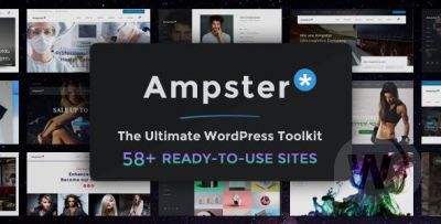 Ampster v2.0 - бизнес шаблон WordPress