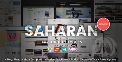 SAHARAN v1.5.2 - адаптивный WordPress шаблон для интернет-магазина