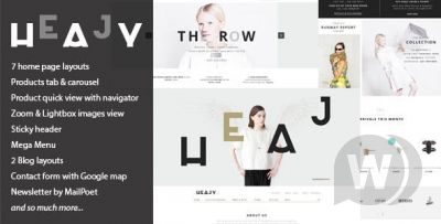 Heajy v1.3.2 - шаблон магазина одежды WordPress
