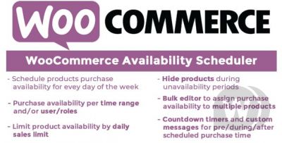 WooCommerce Availability Scheduler v9.0 - планирование наличия товаров WooCommerce