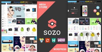 SOZO v1.5 - полноэкранный шаблон WooCommerce