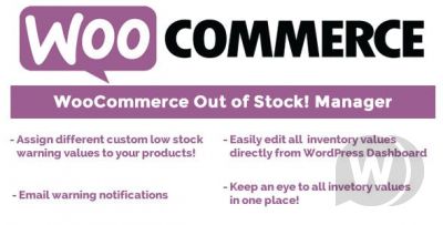 WooCommerce Out of Stock Manager v3.7 - уведомление о запасах WooCommerce