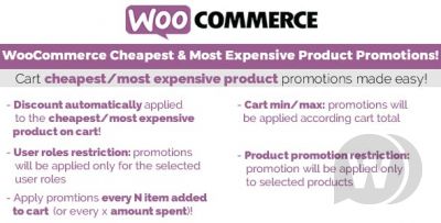 WooCommerce Cheapest & Most Expensive Product Promotions v3.2