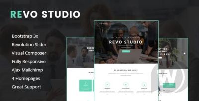 Revo Studio v1.1.1 - многоцелевая тема WordPress