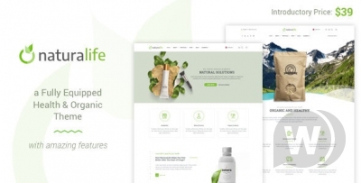 NaturaLife v1.9 - шаблон сайта о здоровье WordPress
