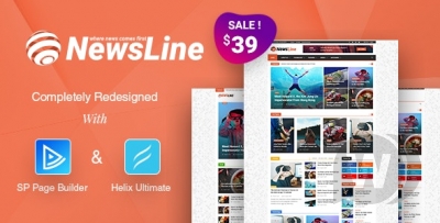 Newsline v3.1 - новостной Joomla шаблон