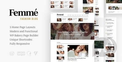 Femme v1.2.3 - интернет-журнал и модный блог WordPress