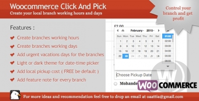 Woocommerce - Click And Pick ( Local Pickup ) v2.1.0