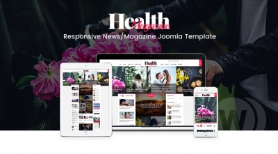SJ HealthMag v3.9.6 - адаптивный шаблон новостей Joomla