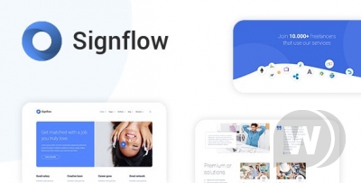 Signflow v1.4.7 - тема для стартапа WordPress