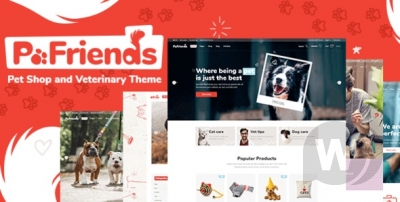 PawFriends v1.0 - зоомагазин и ветеринарная тема WordPress
