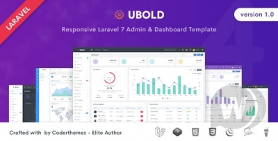 Ubold v1.0.0 - админ панель Laravel