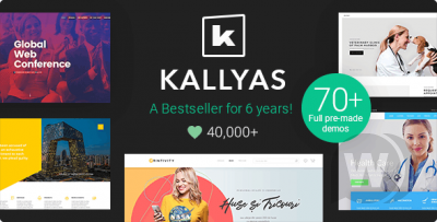 KALLYAS v4.18.0 NULLED - многоцелевой шаблон WordPress
