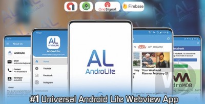 AndroLite v1.0 - легко настраиваемый шаблон приложения Android WebView