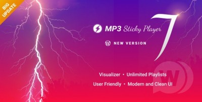 MP3 Sticky Player v7.1 - аудио / mp3 / mp4 / youtube плеер для WordPress