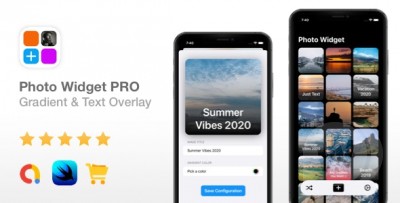 Photo Widget PRO v1.0 - AdMob Ads, In-App Purchases, Text/Gradient Overlay