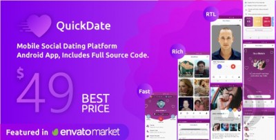 QuickDate Android v1.9 - Android приложение для сайта знакомств  QuickDate