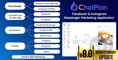 ChatPion v8.0.8 NULLED - маркетинговый бот для Facebook